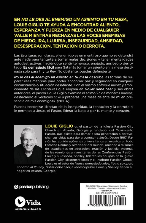 Produktbild: El No Le Des Al Enemigo Un Asiento En Tu Mesa