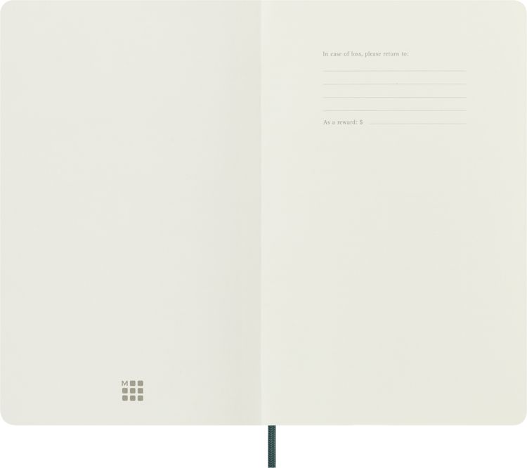 Produktbild: Moleskine Vegea Boa Notizbuch A5 liniert Kt gr&uuml;n in Box