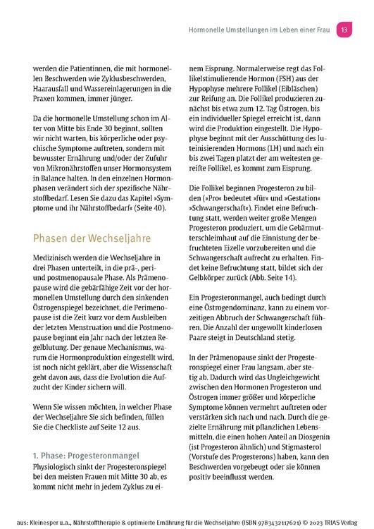 Nährstofftherapie & optimierte Ernährung für die Wechseljahre