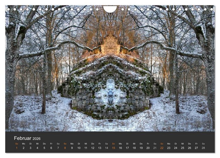 Produktbild: Spiegelwelten - Im Reich der Naturwesen (Wandkalender 2026 DIN A4 quer), CALVENDO Monatskalender