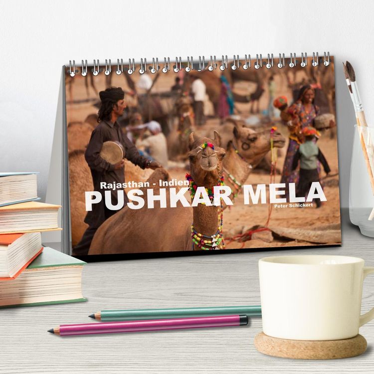 Produktbild: Rajasthan, Indien - Pushkar Mela (Tischkalender 2026 DIN A5 quer), CALVENDO Monatskalender