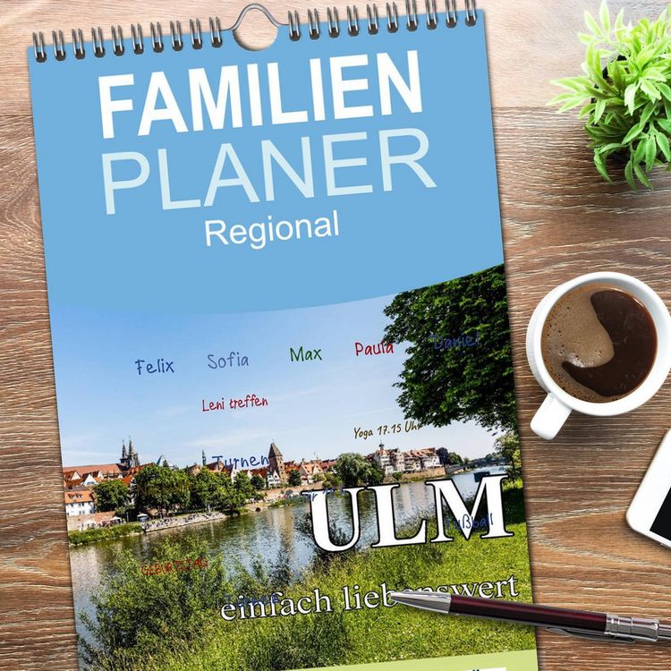 Produktbild: Familienplaner 2026 - Ulm einfach liebenswert mit 5 Spalten (Wandkalender, 21 x 45 cm) CALVENDO