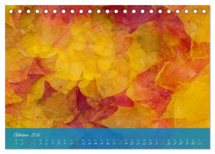 Produktbild: Natur abstrakt Farben und Strukturen (Tischkalender 2026 DIN A5 quer), CALVENDO Monatskalender