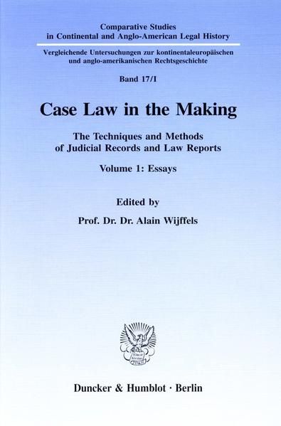 Produktbild: Case Law in the Making.