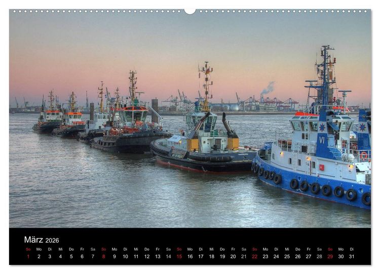 Produktbild: Hamburg (Wandkalender 2026 DIN A2 quer), CALVENDO Monatskalender