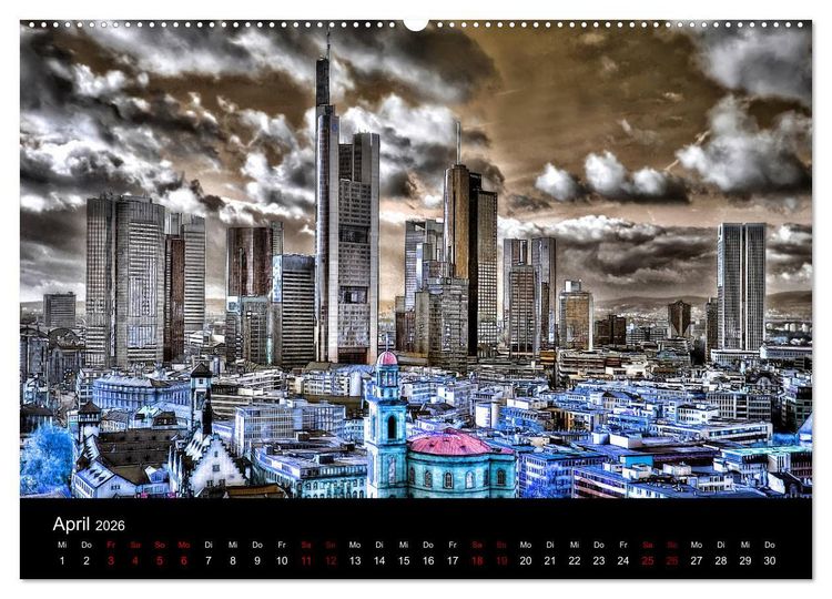 Produktbild: Frankfurt k&uuml;nstlerisch (hochwertiger Premium Wandkalender 2026 DIN A2 quer), Kunstdruck in Hochglanz