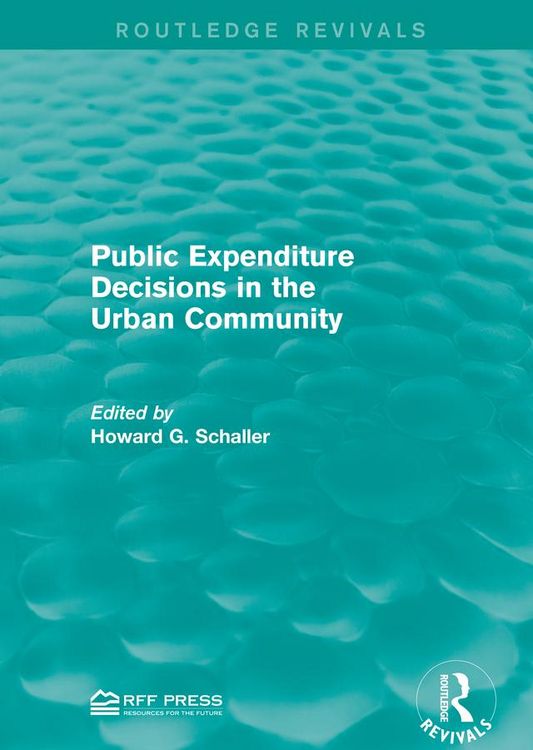 Produktbild: Public Expenditure Decisions in the Urban Community