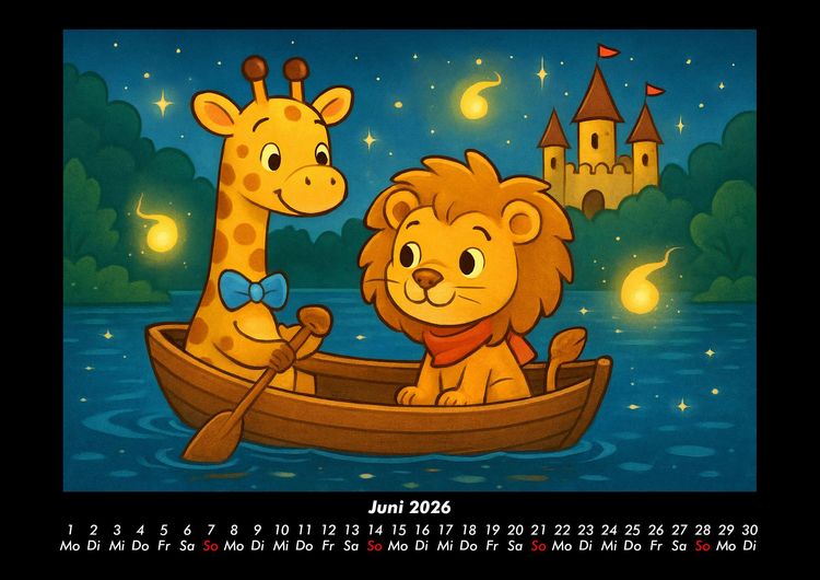Produktbild: Nala & Buschi in m&auml;rchenhaften Welten 2026 Fotokalender DIN A3