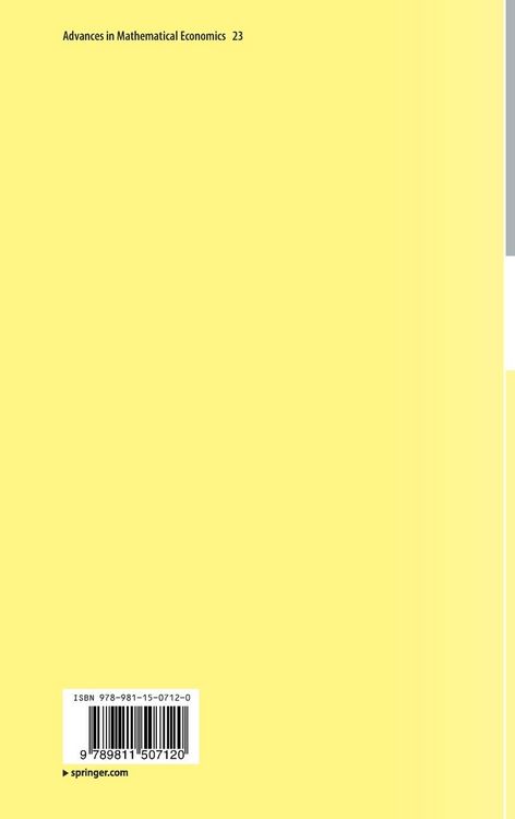 Produktbild: Advances in Mathematical Economics