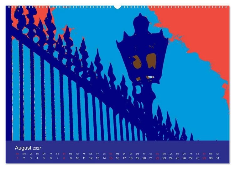 Produktbild: WIEN popartig (Wandkalender 2027 DIN A2 quer), CALVENDO Monatskalender