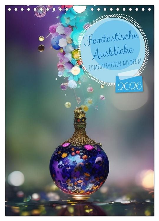 Produktbild: Fantastische Einblicke (Wandkalender 2026 DIN A4 hoch), CALVENDO Monatskalender