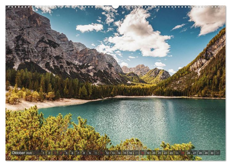 Produktbild: Dolomiten - Traumhafte Berglandschaften (hochwertiger Premium Wandkalender 2026 DIN A2 quer), Kunstdruck in Hochglanz