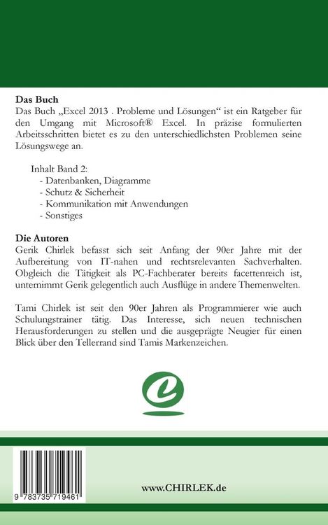 Produktbild: Excel 2013. Probleme und L&ouml;sungen. Band 2