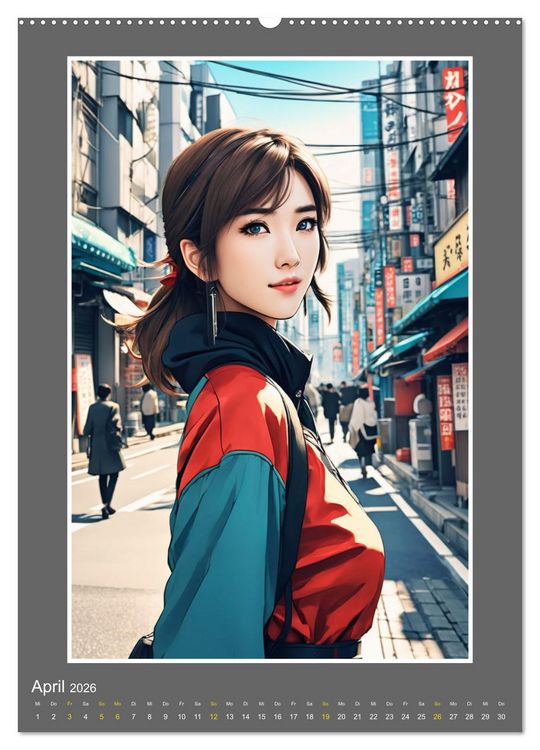 Produktbild: Manga Girlpower (hochwertiger Premium Wandkalender 2026 DIN A2 hoch), Kunstdruck in Hochglanz