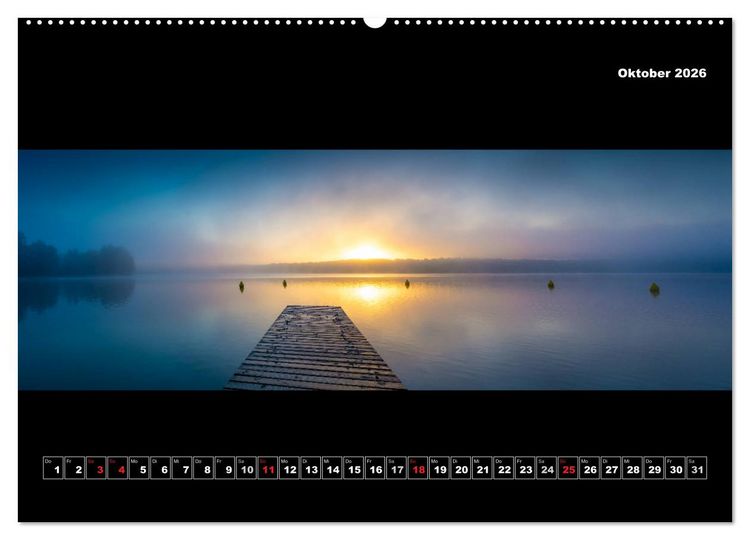 Produktbild: Weitblicke - Panoramen (hochwertiger Premium Wandkalender 2026 DIN A2 quer), Kunstdruck in Hochglanz