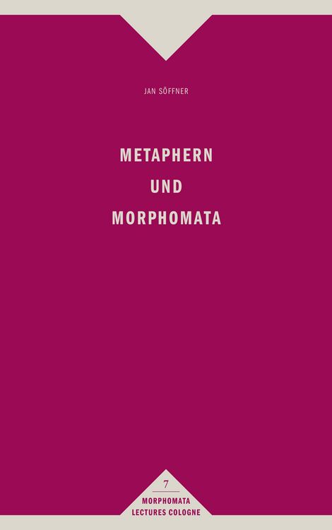Produktbild: Metaphern und Morphomata