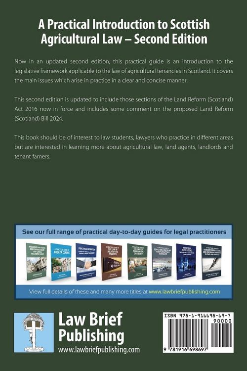 Produktbild: A Practical Introduction to Scottish Agricultural Law - Second Edition