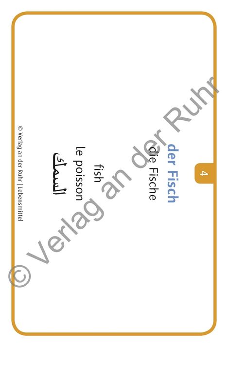 Produktbild: Lebensmittel - Deutsch, Englisch, Franz&ouml;sisch und Arabisch