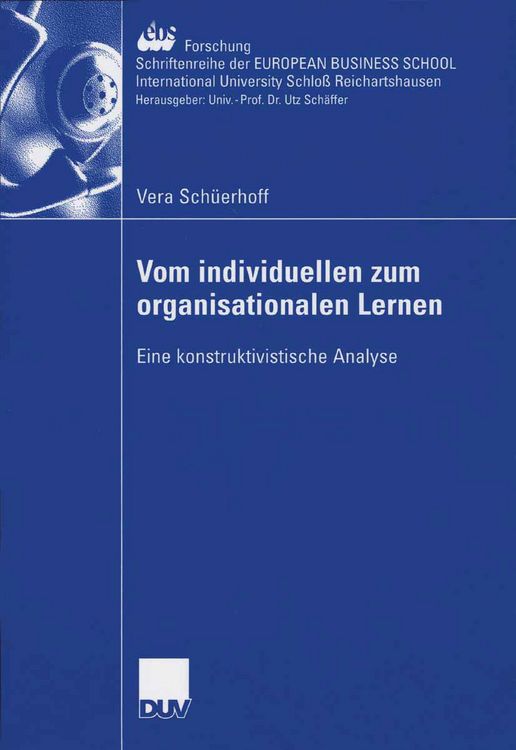 Produktbild: Vom individuellen zum organisationalen Lernen