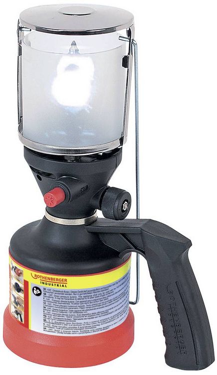Produktbild: Rothenberger Industrial 35902 Scout Camping-Leuchte Schwarz/Silber
