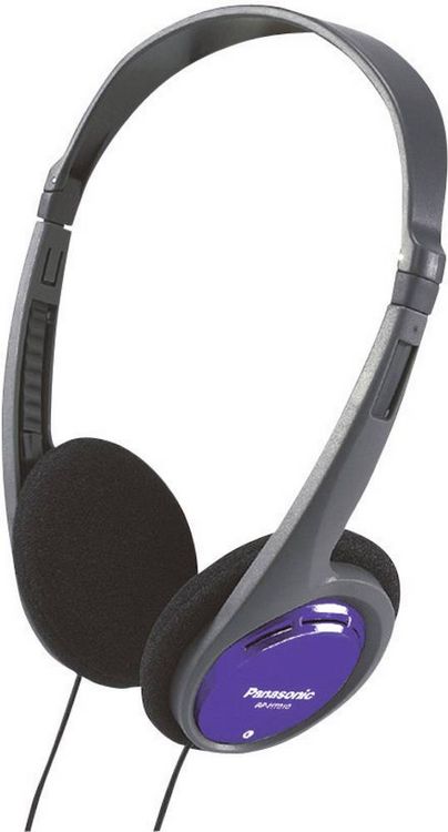 Produktbild: Panasonic RP-HT010 On Ear Kopfh&ouml;rer kabelgebunden Schwarz, Blau Leichtb&uuml;gel
