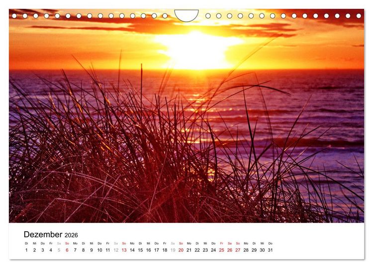 Produktbild: D&uuml;nenmomente - Ein Tag in den D&uuml;nen Nordj&uuml;tlands (Wandkalender 2026 DIN A4 quer), CALVENDO Monatskalender
