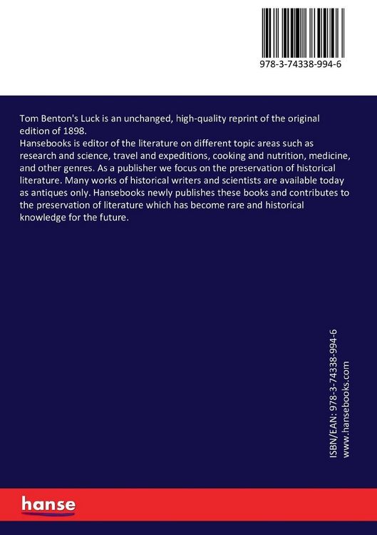 Produktbild: Tom Benton's Luck