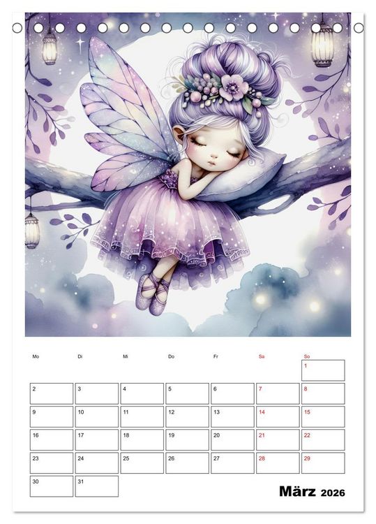 Produktbild: Schlummernde Magie (Tischkalender 2026 DIN A5 hoch), CALVENDO Monatskalender