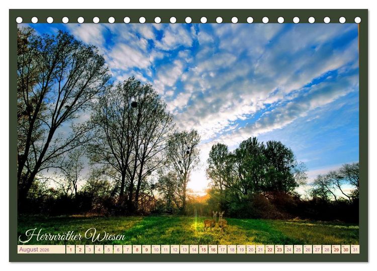Produktbild: Dreieich Natur Pur (Tischkalender 2026 DIN A5 quer), CALVENDO Monatskalender
