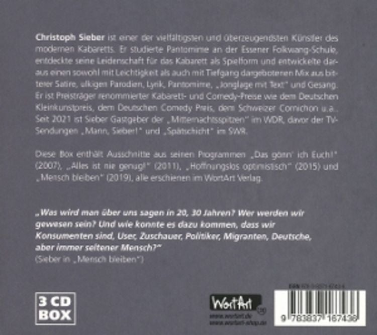 Produktbild: 30 Jahre WortArt &ndash; Klassiker von und mit Christoph Sieber