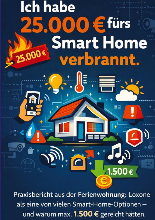 Produktbild: Ich habe 25.000 EUR f&uuml;rs Smart Home verbrannt.