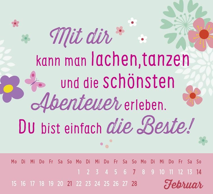 Produktbild: Mini-Kalender 2027: F&uuml;r eine tolle Freundin wie dich