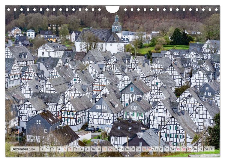 Produktbild: Freudenberg Impressionen (Wandkalender 2026 DIN A4 quer), CALVENDO Monatskalender