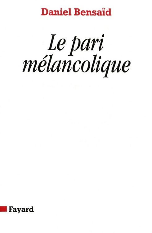 Produktbild: Le Pari m&eacute;lancolique