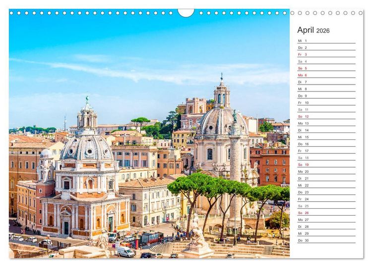 Produktbild: ROM - Ein Spaziergang durch die Geschichte (Wandkalender 2026 DIN A3 quer), CALVENDO Monatskalender