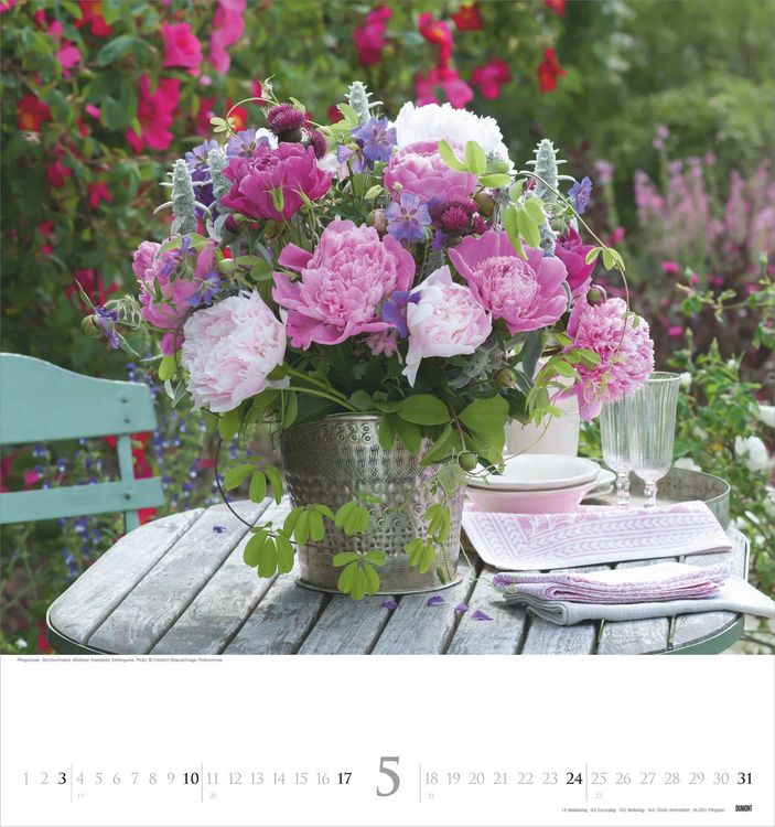 Produktbild: Bouquets 2026 - Foto-Kalender - Wand-Kalender - 45x48 - Blumen-Kalender