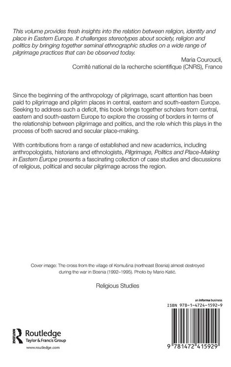 Produktbild: Pilgrimage, Politics and Place-Making in Eastern Europe