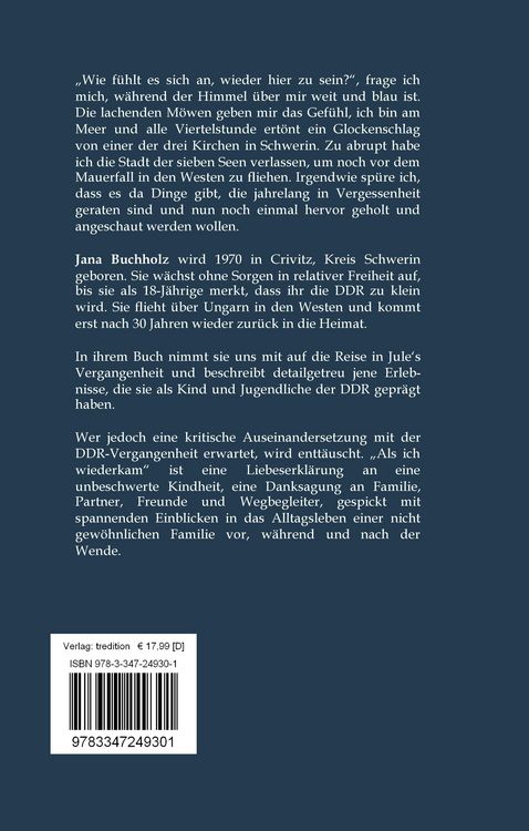 Produktbild: Als ich wiederkam - Heimatgef&uuml;hle, Familie, Freunde und Ostalgie nach 30 Jahren Abwesenheit
