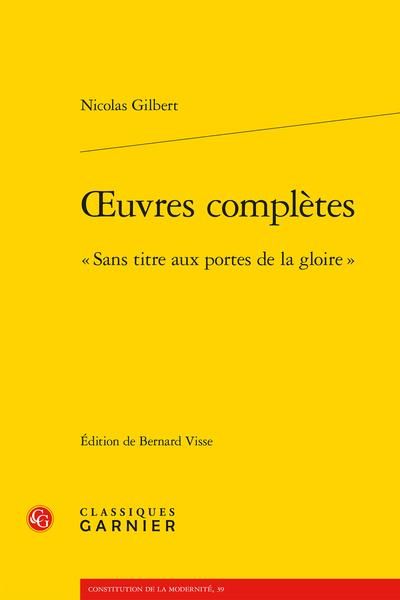 Produktbild: Oeuvres Completes : 'sans Titre Aux Portes De La Gloire'