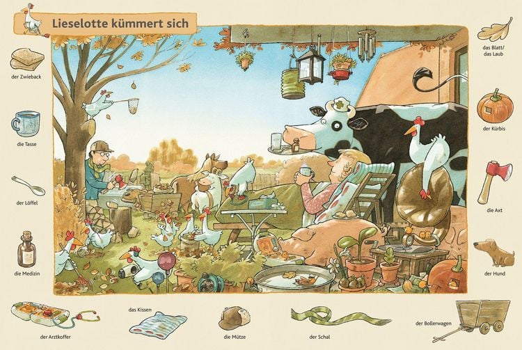 Produktbild: Was sucht Lieselotte? Das gro&szlig;e Such-und-Finde-Wimmelbuch