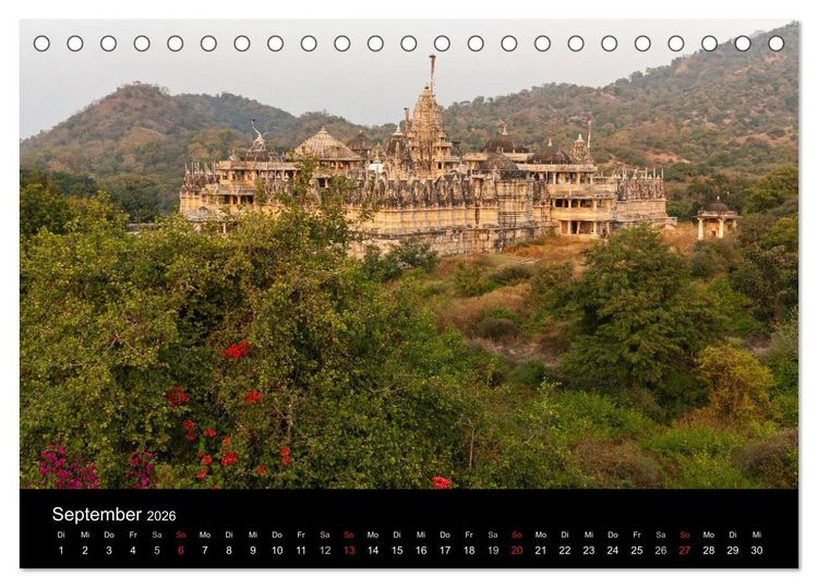 Produktbild: Indien, vom Taj Mahal zur W&uuml;ste Thar (Tischkalender 2026 DIN A5 quer), CALVENDO Monatskalender