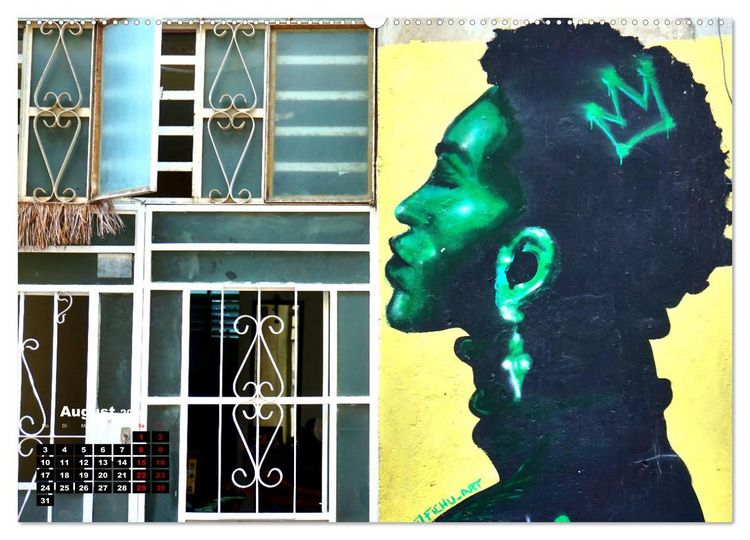 Produktbild: Gesichter Havannas - Street Art in der kubanischen Hauptstadt (hochwertiger Premium Wandkalender 2026 DIN A2 quer), Kunstdruck in Hochglanz