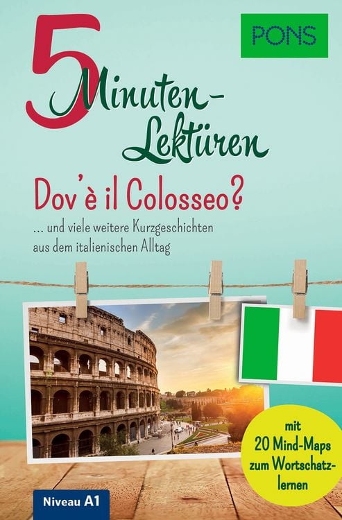 Produktbild: PONS 5-Minuten-Lekt&uuml;ren Italienisch A1 - Dov'&egrave; il Colosseo?