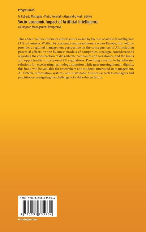 Produktbild: Socio-economic Impact of Artificial Intelligence