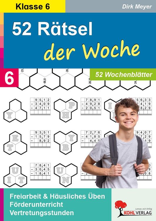 Produktbild: 52 R&auml;tsel der Woche / 6. Schuljahr