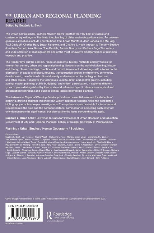 Produktbild: The Urban and Regional Planning Reader