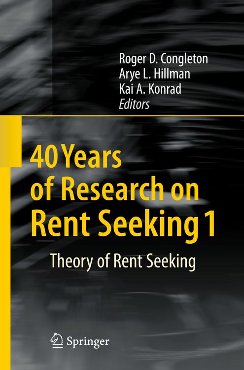 Produktbild: 40 Years of Research on Rent Seeking 1
