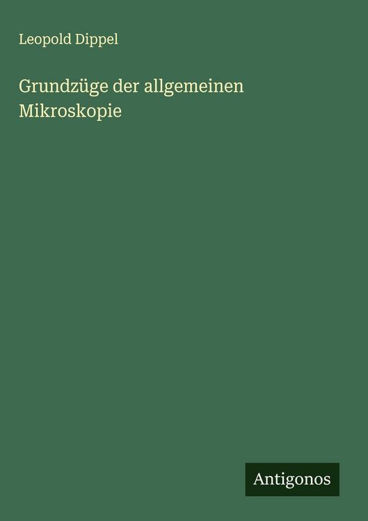 Produktbild: Grundz&uuml;ge der allgemeinen Mikroskopie