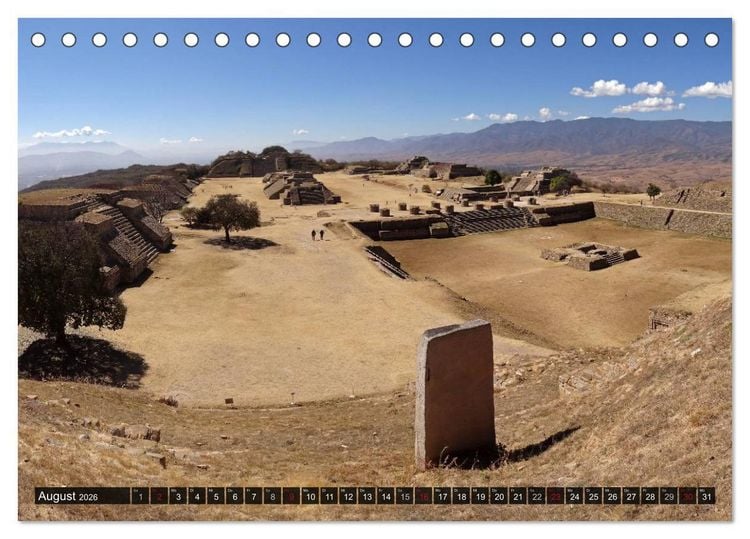 Produktbild: Von Mayas und Azteken - Mexiko, Guatemala und Honduras (Tischkalender 2026 DIN A5 quer), CALVENDO Monatskalender