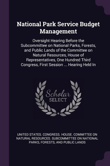 Produktbild: National Park Service Budget Management